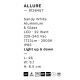 Aplice - Aplica perete exterior LED IP65 ALLURE alb