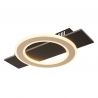 Plafoniera LED slim MDF maro JAYDEN