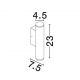Aplice - Aplica exterior cu iluminat jos LED 3000K IP65 TORRIN corten