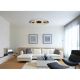 Plafoniere - Plafoniera LED slim MDF maro JAYDEN