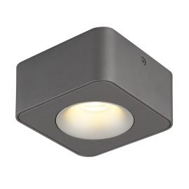 Plafoniere cu spoturi, Spoturi aplicate - Spot LED aplicat aluminiu gri HANGARAU 1