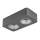Plafoniere cu spoturi, Spoturi aplicate - Spot LED aplicat aluminiu gri HANGARAU 2