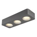Spot LED aplicat aluminiu gri HANGARAU 3