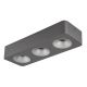 Plafoniere cu spoturi, Spoturi aplicate - Spot LED aplicat aluminiu gri HANGARAU 3