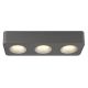 Plafoniere cu spoturi, Spoturi aplicate - Spot LED aplicat aluminiu gri HANGARAU 3