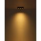 Plafoniere cu spoturi, Spoturi aplicate - Spot LED aplicat aluminiu gri HANGARAU 3