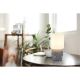 Veioze - Veioza de masa ceramica gri textil alb MARBLE