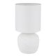 Veioze - Veioza de masa ceramica alba textil alb MARBLE