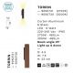 Aplice - Aplica exterior cu iluminat sus si jos LED 2700K IP65 TORRIN corten