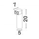Aplice - Aplica exterior cu iluminat jos LED IP65 LUSY alb