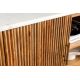 Comode - Comoda TV lemn de mango, marmura alba TRES CHIC 140cm