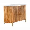 Comoda lemn de mango, marmura alba TRES CHIC 105cm