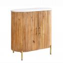 Comoda lemn de mango, marmura alba TRES CHIC 70cm