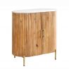 Comoda lemn de mango, marmura alba TRES CHIC 70cm