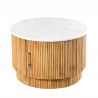 Masuta lemn de mango, marmura alba TRES CHIC 60cm