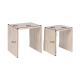 Masute Living - Set de 2 masute din lemn de salcam MAMMUT