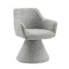 Scaun pivotant AMBIENTO tesatura Chenille gri