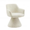 Scaun pivotant AMBIENTO tesatura Chenille bej