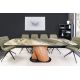 Mese extensibile - Masa extensibila ceramica bej taupe, furnir lemn de nuc ELEMENTS 180-260cm
