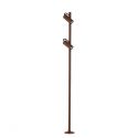 Stalp exterior cu 2 Spoturi directionabile IP65 DARMA H-122cm