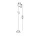 Stalpi - Stalp exterior cu 2 Spoturi directionabile IP65 DARMA H-122cm