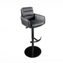 Scaun de bar pivotant Big George, microfibra/ piele antracit