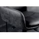 Scaune Bar - Scaun de bar pivotant Big George, microfibra/ piele antracit