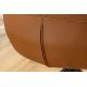 Scaune - Set de 2 scaune pivotant SIGNATURE piele naturala coniac