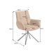 Scaune - Set de 2 scaune pivotant SIGNATURE piele naturala coniac