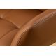 Scaune - Set de 2 scaune pivotant SIGNATURE piele naturala coniac