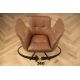 Scaune - Set de 2 scaune pivotant SIGNATURE piele naturala coniac