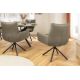 Scaune - Set de 2 scaune pivotante SIGNATURE piele naturala taupe