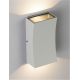 Aplice - Mini Aplica iluminat exterior ambiental BOXY alb