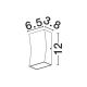Aplice - Mini Aplica iluminat exterior ambiental BOXY antracit