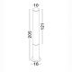 Stalpi - Stalp LED exterior din aluminiu IP65 Iman H-205cm
