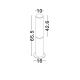 Stalpi - Stalp LED exterior din aluminiu IP65 Iman H-65,5cm