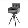 Scaun de bar pivotant BIG GEORGE antracit