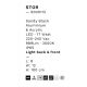 Stalpi - Stalp negru de exterior LED IP65 Stor H-100cm