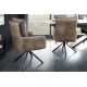 Seturi scaune, HoReCa - Set de 2 scaune pivotante BIG GEORGE maro taupe
