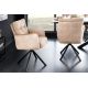 Seturi scaune, HoReCa - Set de 2 scaune pivotante BIG GEORGE sampanie bej