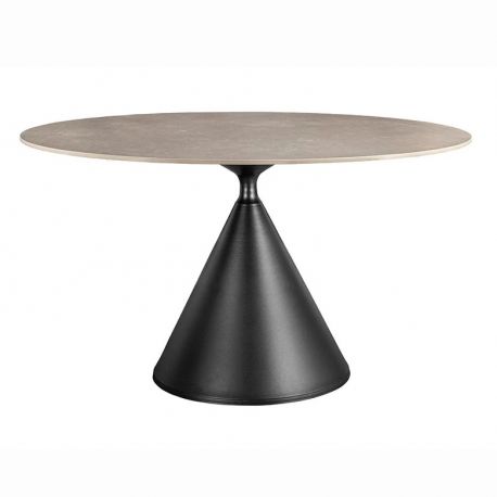 Mese dining - Masa rotunda SIGNATURE 135cm ceramica gri