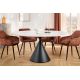 Mese dining - Masa rotunda SIGNATURE 135cm ceramica alba