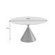 Mese dining - Masa rotunda SIGNATURE 135cm ceramica alba