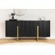 Comode - Comoda lemn de mango fronturi canelate GATSBY 160cm negru