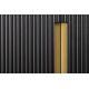 Comode - Comoda lemn de mango fronturi canelate GATSBY 160cm negru