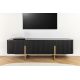 Comode - Comoda TV lemn de mango fronturi canelate GATSBY 160cm negru