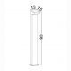 Stalpi - Stalp exterior H-90cm LED IP54 Rob