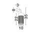 Aplice - Aplica LED exterior IP65 MOTLEY corten