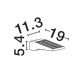 Lampi decorative si solare - Aplica solara LED cu senzor de miscare Tek IP54