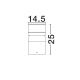 Stalpi - Mini Stalp LED iluminat exterior ambiental IP65 AIRY H-25cm